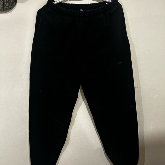 TNA black fleece sweatpants - Picture 1 of 4